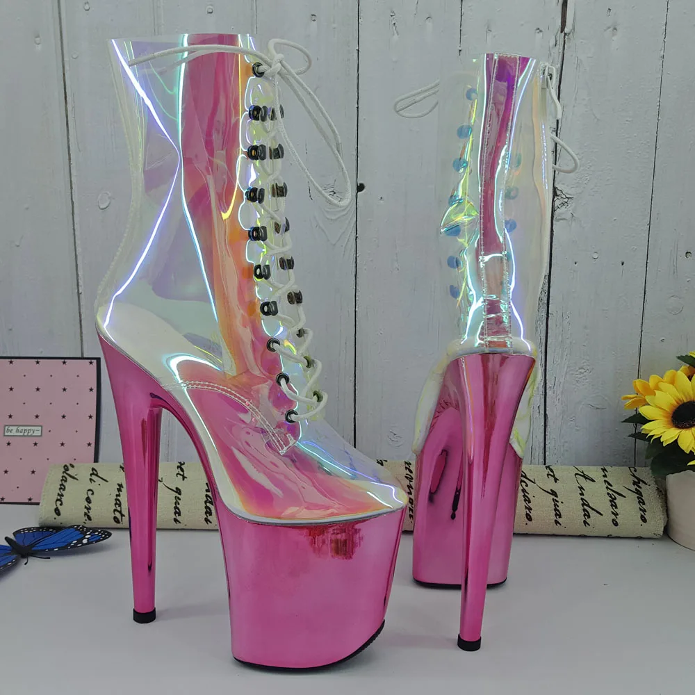 Leecabe/туфли для танцев на шесте из термопластика 20 см/8 дюймов ботинки платформе с