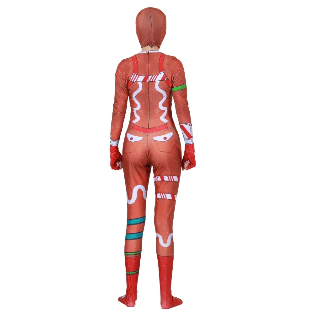 Gingerbread Man Cosplay Costume Party Halloween Christmas for adult and Kids Brithday Gift Fancy Jumpsuits Mask | Тематическая