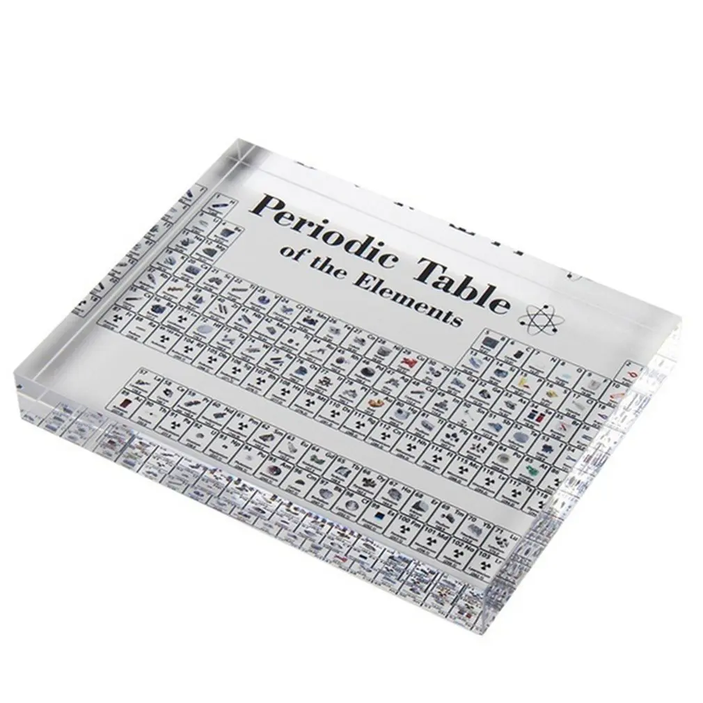 

Acrylic Periodic Table Display With Kids Teaching School Day Birthday Gifts Chemical Display decor