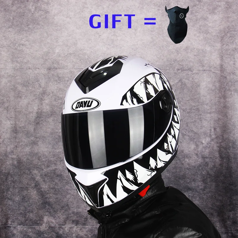 Бесплатный подарок 2021 ABS точка полный уход за кожей лица мотоциклетные шлемы