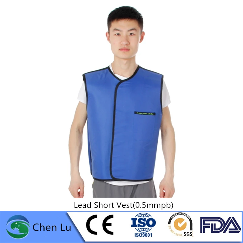 Direct selling x-ray gamma ray radiation protective 0.5mmpb lead short vest radiological protection waistcoat | Безопасность и