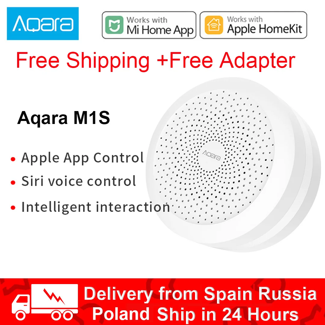 Смарт хаб Xiaomi Aqara M1S Gateway беспроводной Wi Fi RGB светильник ZigBee ночник для MiHome Apple Homekit