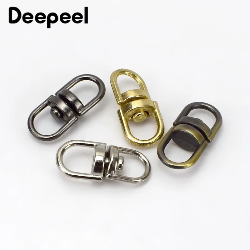 Модное поворотное кольцо с металлической пряжкой 25/50 шт. соединитель ремешка для