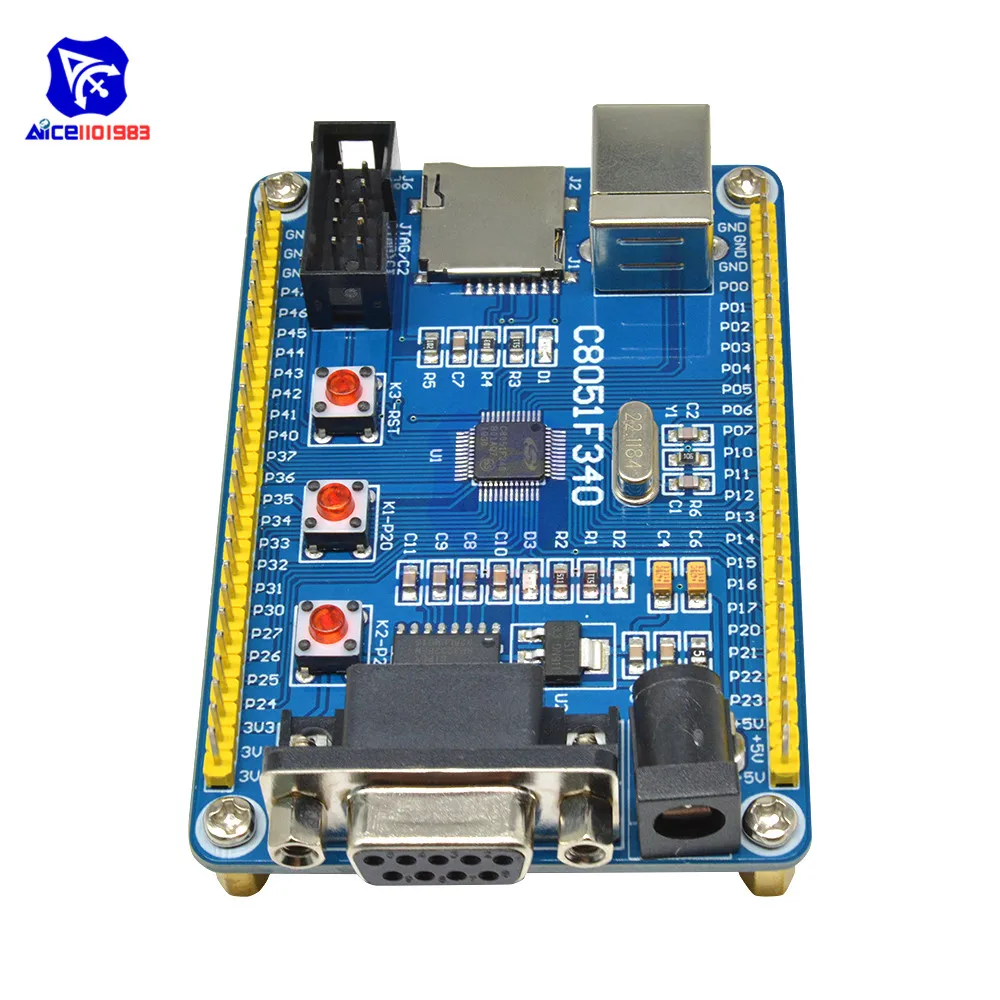 Расширительная плата diymore C8051F340 программируемый микроконтроллер с USB кабелем