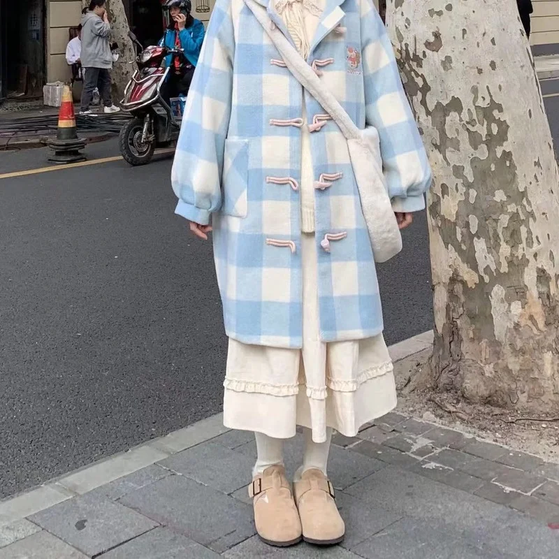 Юбка женская трапециевидная в японском стиле нежная свободная универсальная