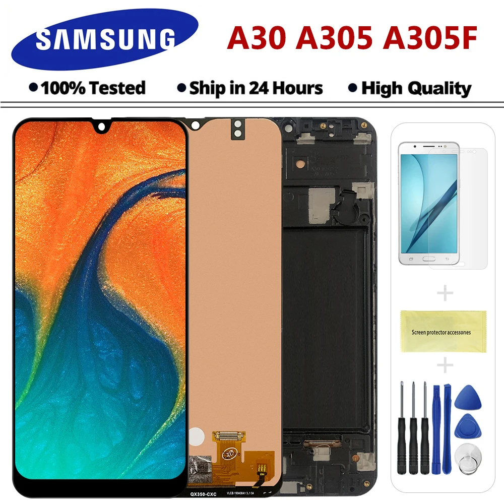 6 4 ''дисплей для Samsung galaxy A30 A305/DS A305F A305FD A305A дисплей сенсорный экран дигитайзер