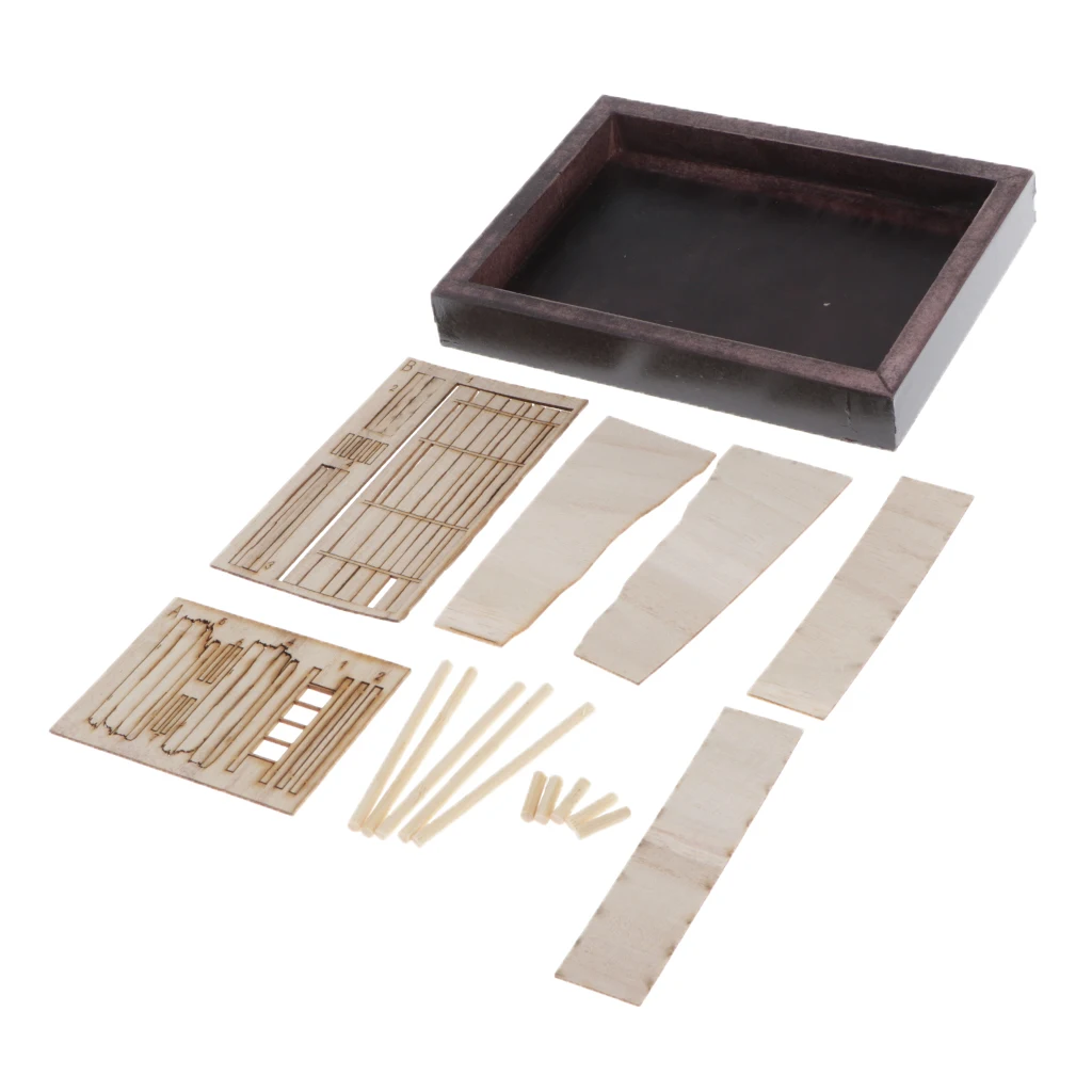 

1/35 Scale Military Wood Platform Trench Model Kits Sand Table Scene Scenery