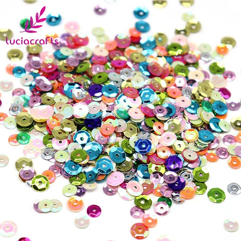 Lucia Crafts 20 г/лот 5 мм пайетки россыпью для шитья своими руками блестки одежды платья