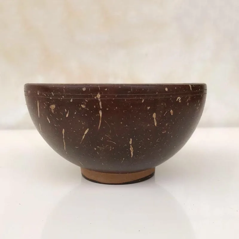 Натуральная миска из скорлупы кокоса деревянные миски ручной работы креативная