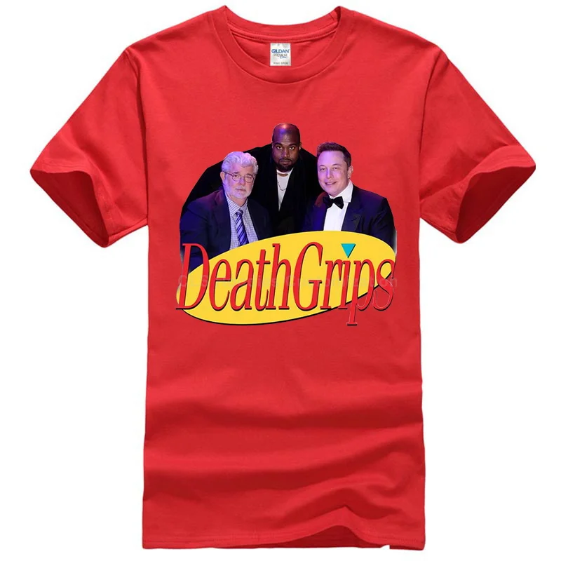 Men red Seinfeld Death Grips Футболка спортивная серая хлопковая Мужская US поставщик крутая Повседневная pride Футболка Мужская Унисекс модная футболка - Цвет: Men red