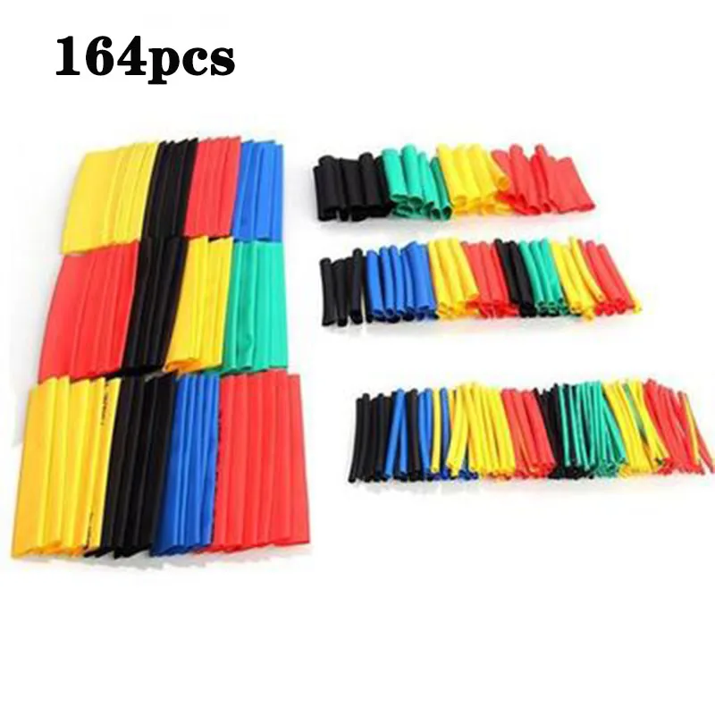 Термоусадочная трубка 164 шт. термоусадочные трубки 2:1 термоусадочная