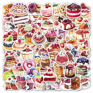 1050100pcs cute pink style cake cartoon stickers aesthetic laptop guitar phone bike luggage graffiti sticker decal kid toy free global shipping