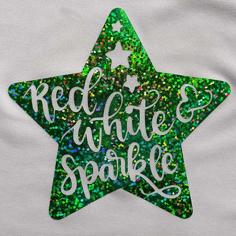 Голограмма теплопередача виниловая Железная на трансферной футболке ширина 50 см