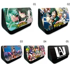 Чехол для карандашей My Hero Academia, холщовый чехол для карандашей с аниме, школьные принадлежности, сумки, подарок для студента, сумка для макияжа