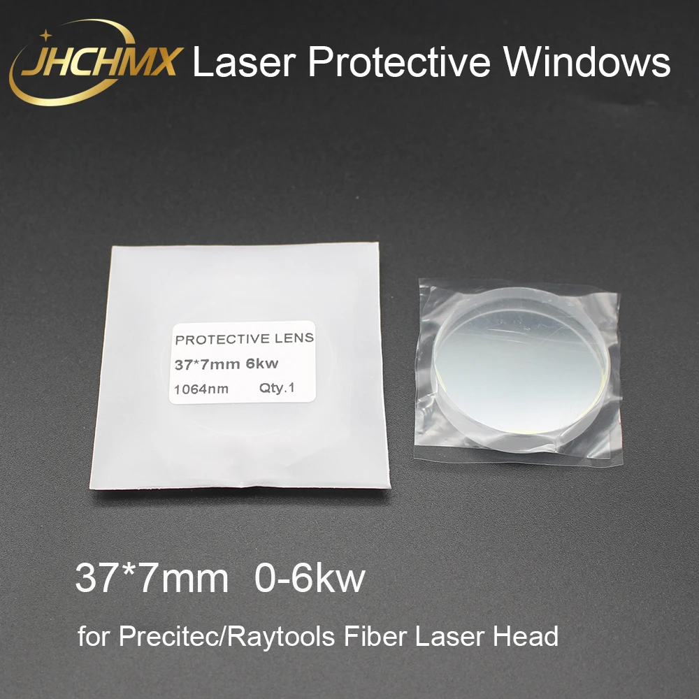 JHCHMX волоконный лазерный защитный Windows/объектив 37*7 мм 1064nm 6 кВт для Precitec Raytools высокомощная волоконная лазерная машина