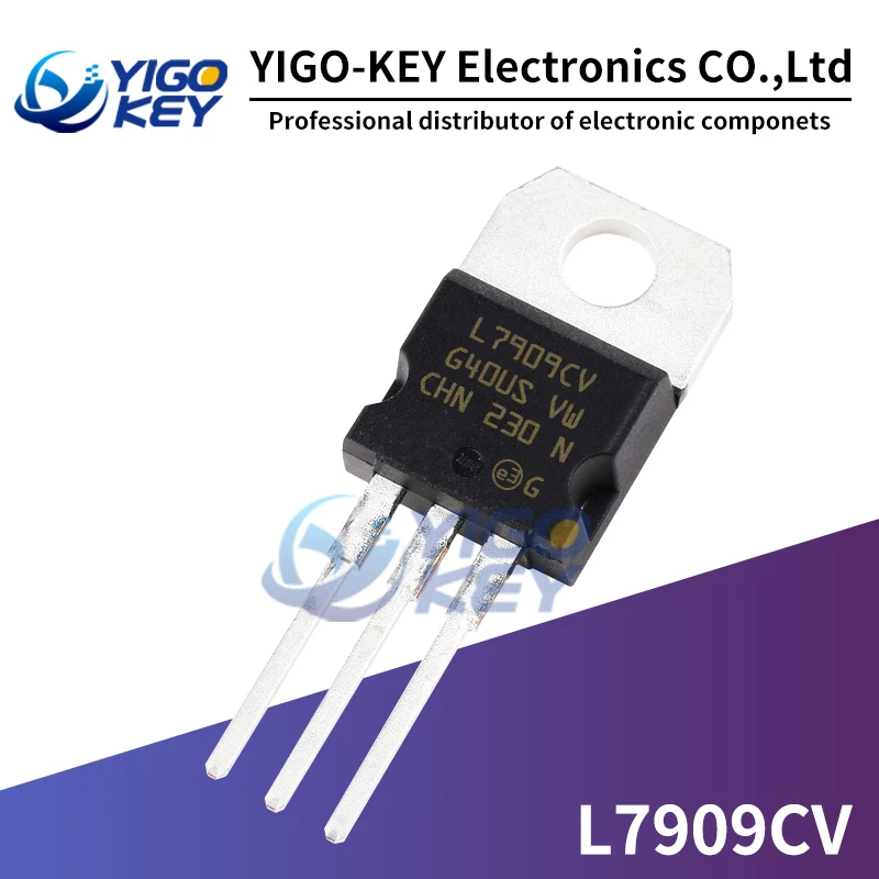 Новый регулятор напряжения IC L7909CV TO-220 7909 TO-220 L7909 LM7909 MC7909, 10 шт.