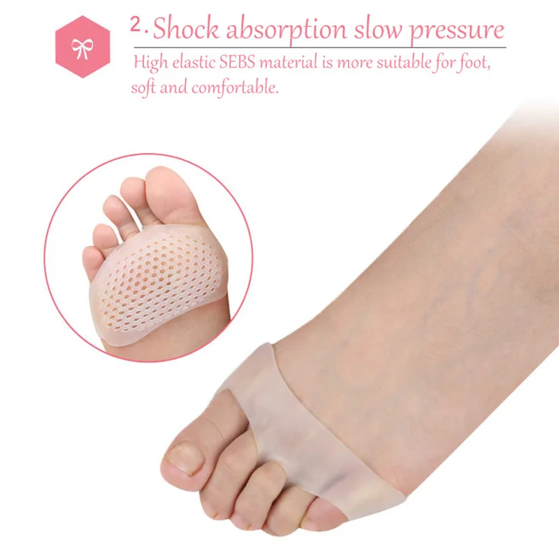 USHINE силиконовый мягкий передний стельки Высокие каблуки обувь Гель для обуви
