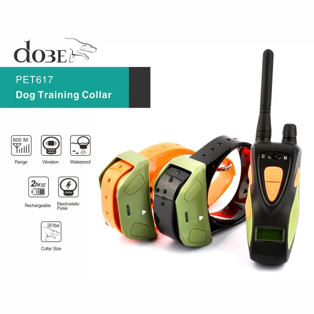 Ошейник для дрессировки собак перезаряжаемый Водонепроницаемый Электронный