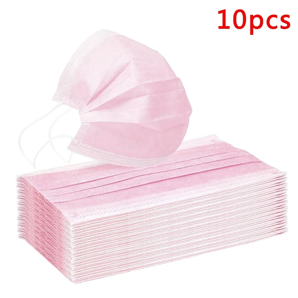 

Multi-Purpose Anti-Dust Masks Face Mask Proof Protect Face Mouth Cover Outdoor Youre Too Close 10 Pcs Pink Reutilizable Mask