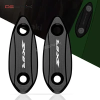 for kawasaki zx6r zx 6r 2009 2012 2011 2010 motorcycle rearview mirror seat decorative cover cnc aluminum accessories