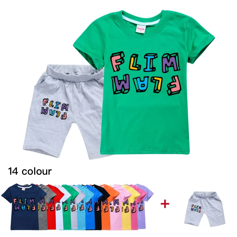 

Новинка, летняя детская одежда, костюм с мультяшным принтом, повседневная одежда для мальчиков и девочек, забавные детские костюмы, детская футболка