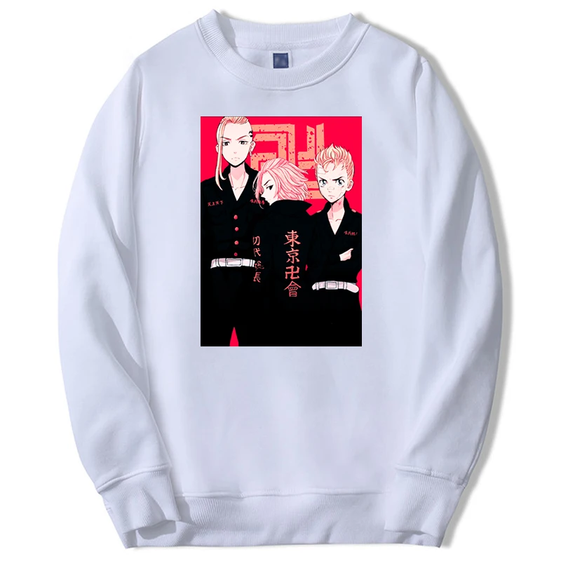 Осень 2021 мужская Толстовка Оверсайз для фитнеса Токийский Мстители японский