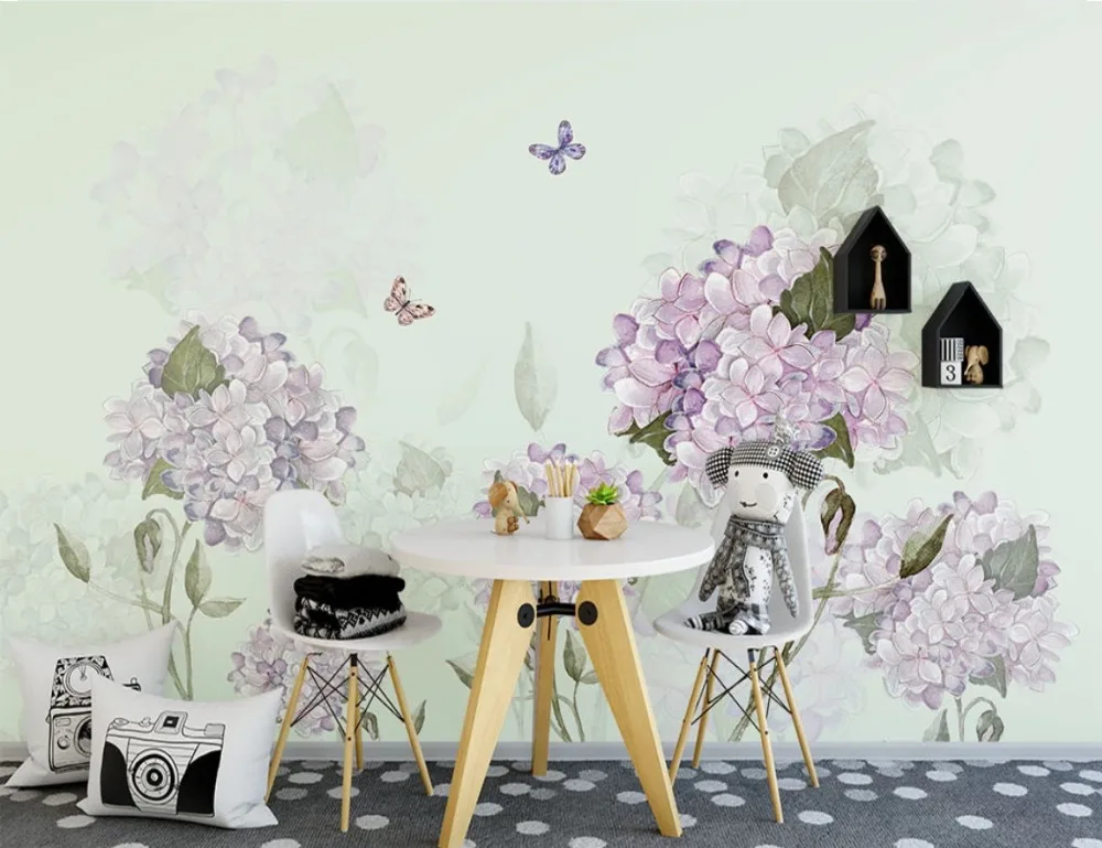 Большой заказ росписи скандинавские ручная роспись цветок шар Одуванчик Диван