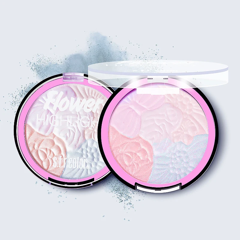 

5-colors Stereo Highlighten Powder Shimmer Waterproof Long-lasting Rainbow Eyeshadow Powder