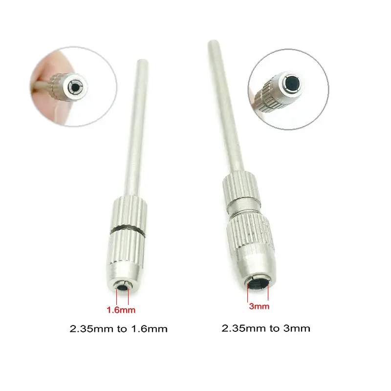 

1Pc Dental Drill Bur Adapter Converter 2.35mm To 1.6mm / 2.35mm To 3mm Shank Polisher for Dental Lab