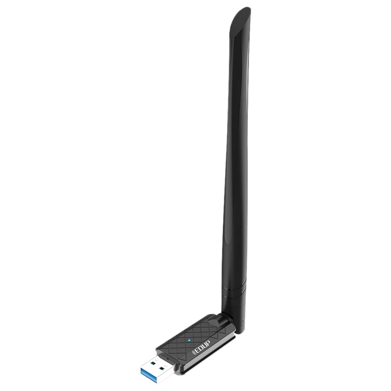 

Wi-Fi адаптер EDUP EP-1687, USB 3,0, AC 1300 Мбит/с, двухдиапазонный, 2,4/5 ГГц, беспроводной сетевой адаптер для ноутбуков и настольных компьютеров