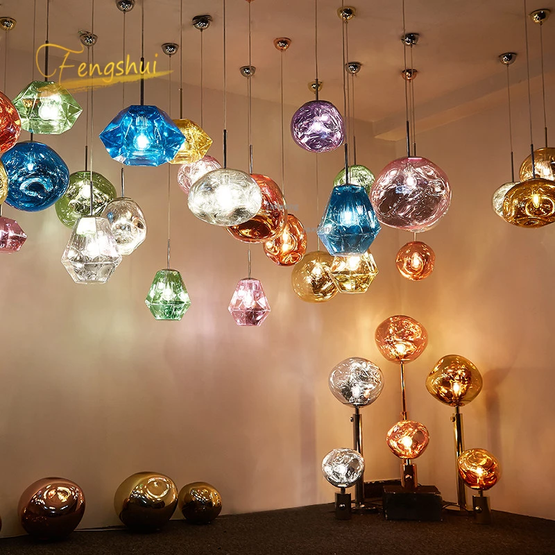 Nordic Lava LED Pendant Lights Modern Light PVC Lighting Living Room Lights Indoor Deco Home Fixtures Loft Kitchen Hanging Lamps