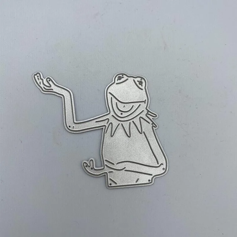 

Smiling frog man Metal Cutting Dies Stencils For DIY Scrapbooking Album Paper Card Decorative Craft Embossing Die Cuts New 2019
