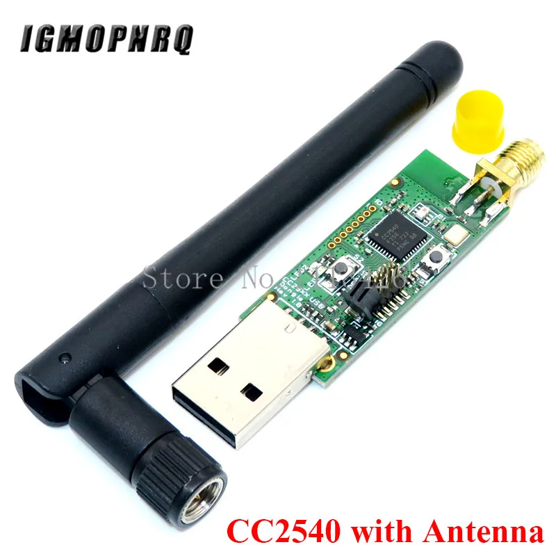 Эмулятор Zigbee CC2531 USB программист CC2540 с антенной модульный разъем Bluetooth кабель