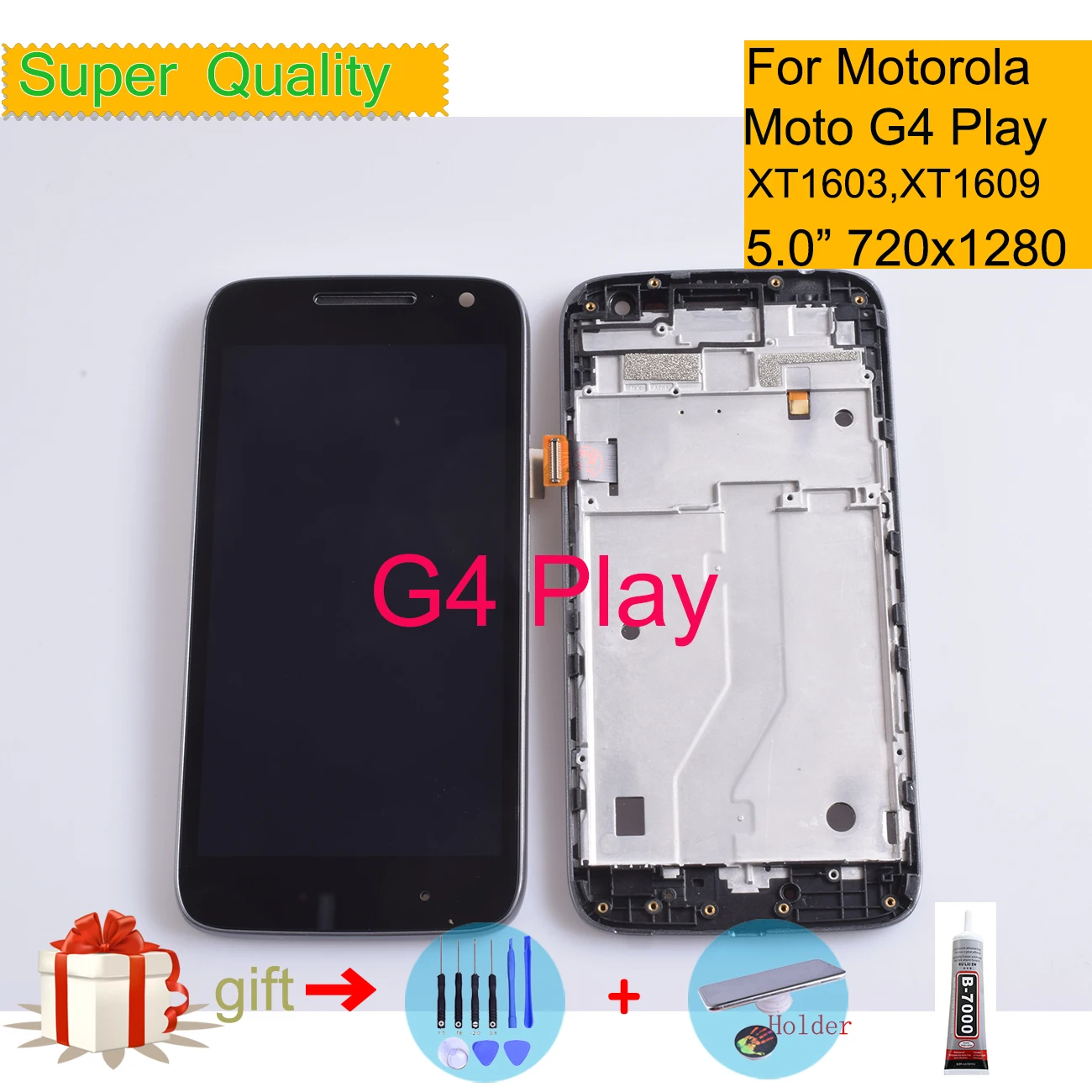 

Для Motorola Moto G4 играть XT1603 XT1609 ЖК-дисплей с сенсорным экраном Экран планшета с рамкой сенсор полная G4 играть с ЖК-дисплеем в сборе