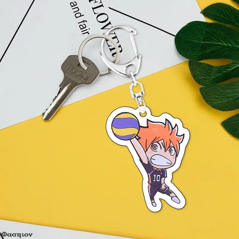 Милый брелок с подвеской в стиле аниме для косплея Haikyuu! Новые модные акриловые