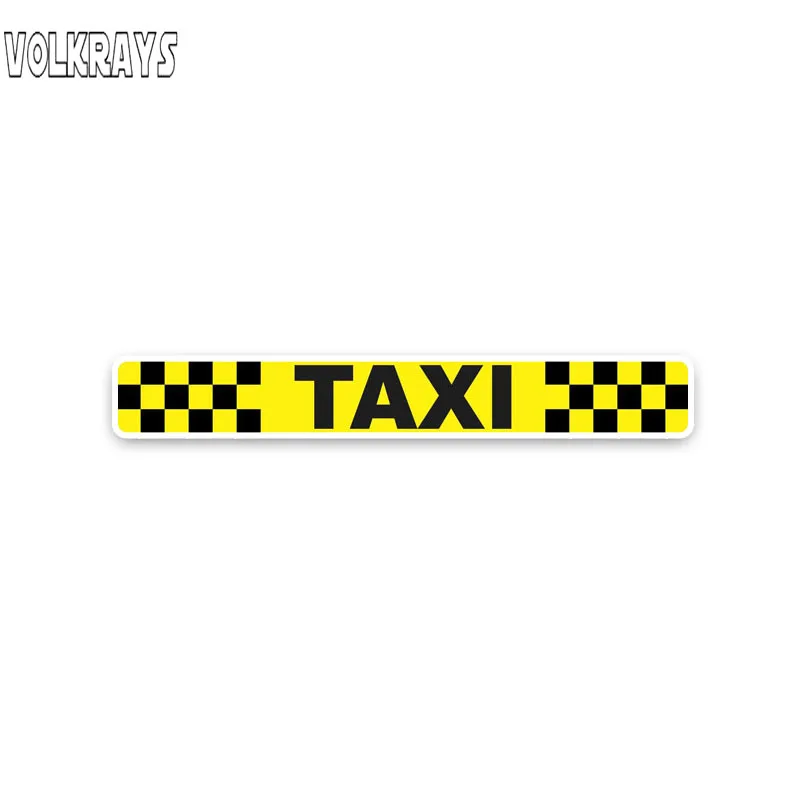 Volkrays модная Автомобильная наклейка Желтый Клетчатый такси аксессуары