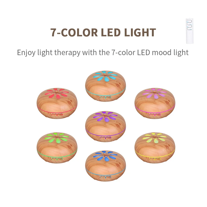 550 мл распылитель эфирных масел воздуха с дистанционным управлением увлажнитель