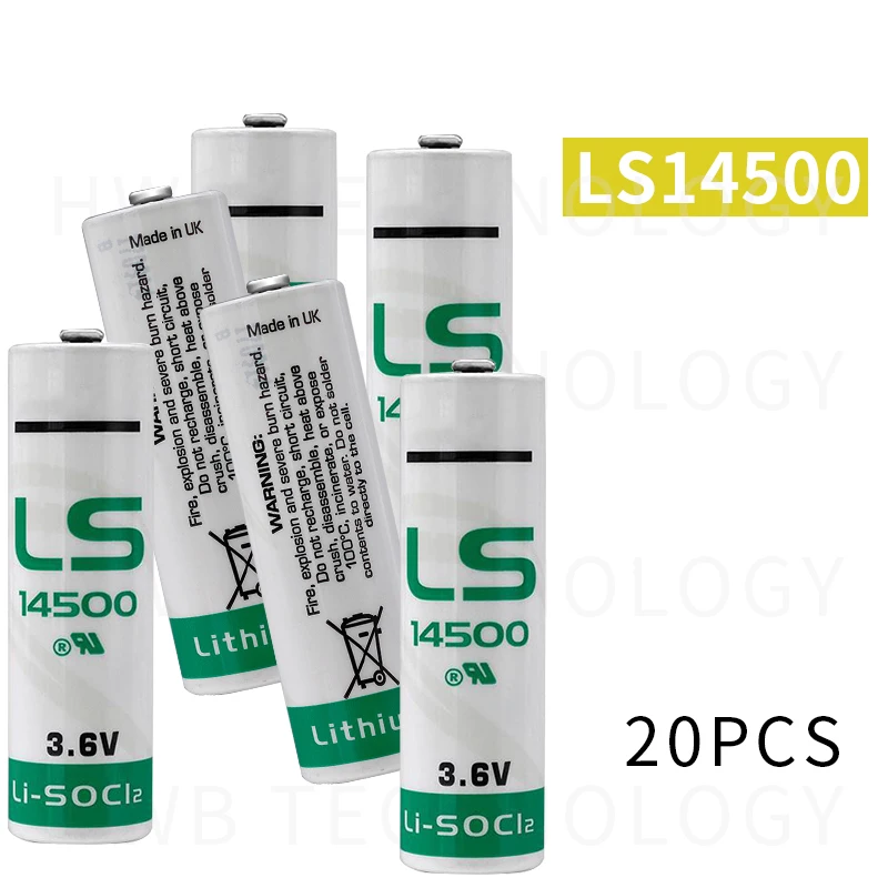 20 шт. литиевая батарея SAFT LS14500 ER14505 AA 3 6 В 2450 мАч для комплектного оборудования