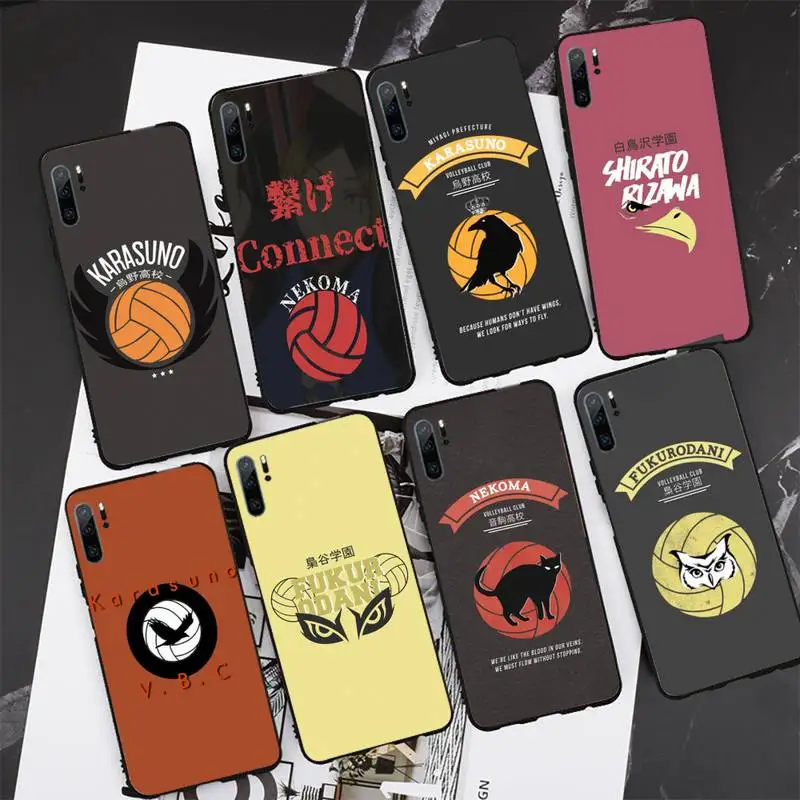 

Haikyuu Karasuno Nekoma Crest Phone Case for Redmi note 5 5A 7 6 8 8T 9 10 4 6 9 10 S PRO MAX Fundas cover