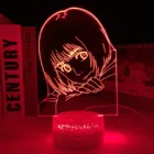 Черная основа 3D лампа аниме атака на Титанов Armin Arlert для спальни декоративный светильник детский подарок на день рождения манга светодиодный светильник