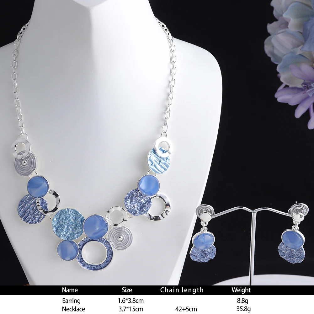 MeiceM акриловые геометрические круги ожерелье-чокер для женщин женское украшение