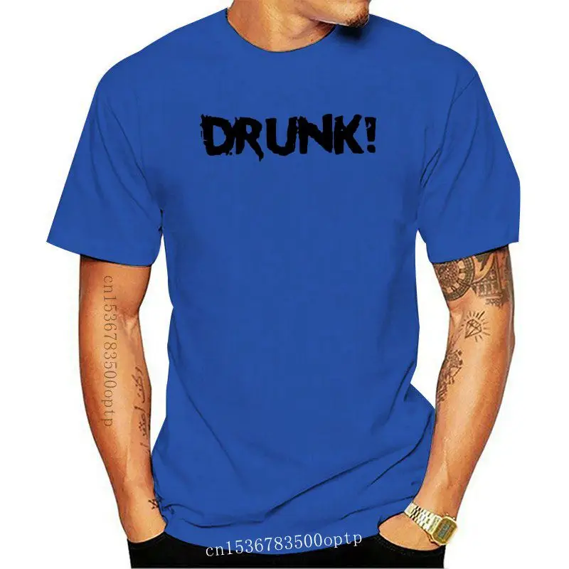

Printing Drunk Tee Shirt For Mens 100% Cotton Crew Neck Famous Men's Tshirt Big Size 3xl 4xl 5xl Clothing Hip Hop