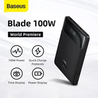 world premiere baseus 100w power bank 20000mah type c pd fast charging powerbank portable external battery charger for notebook