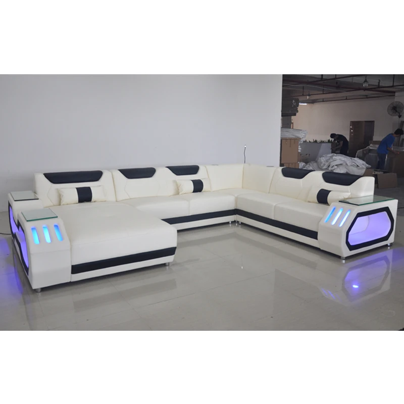 2019 немецкий современный кожаный угловой диван для гостиной|Диваны гостиной| |