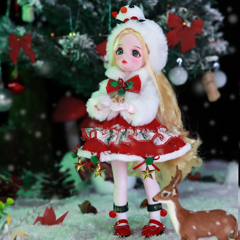 

DBS DREAM FAIRY Doll 1/6 BJD Christmas Combo Name By Puffy Mechanical Joint Body With Makeup Girls SD