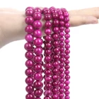 Бусины из натурального камня, розовато-красный Sugilite, гладкие круглые бусины россыпью в космосе для изготовления ювелирных изделий, браслетов, ожерелий, аксессуары 46810 мм
