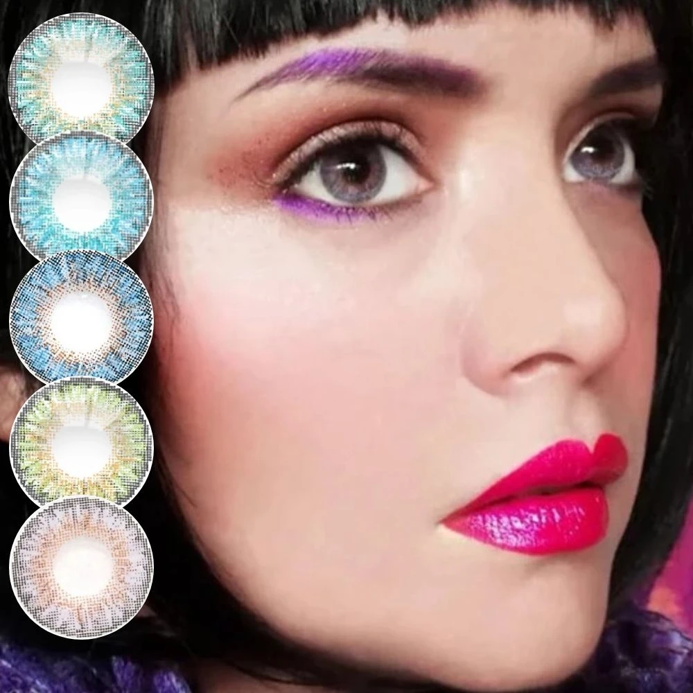 

3 шт./1 коробка, цветные контактные линзы для глаз