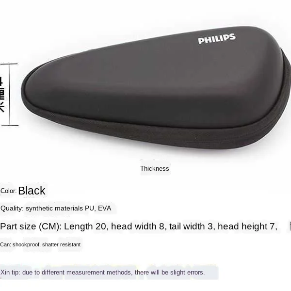 

Shaver Travel Bag For Shaver Pouch Shaver Travel Black Storage Electric