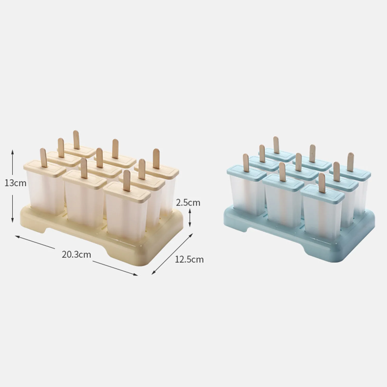 9 отверстия Силиконовые мороженое плесень поднос кубика льда в виде мороженого и