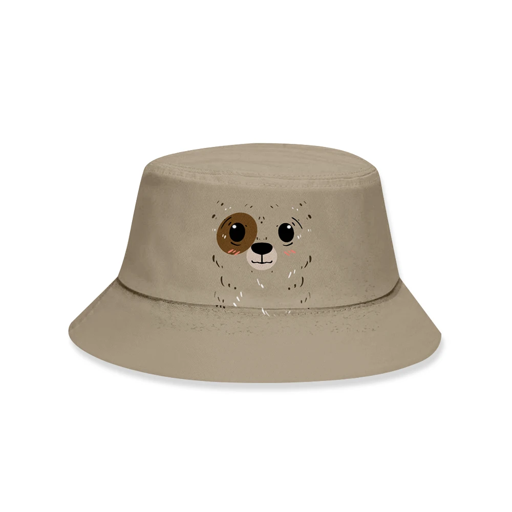 

Kawaii Cartoon Caps Cotton Fisherman Hats Animal Bucket Hat Panama Women Cute Bob Summer Fishing Cap Men's Hat Hip Hop Unisex